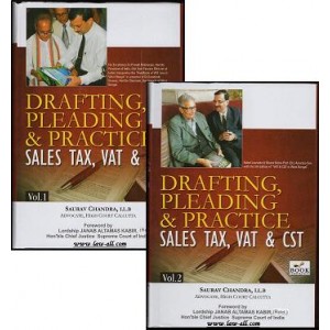 Book Corporation's Drafting, Pleading & Practice for Sales Tax, VAT & CST (In 2 HB Vols) by Adv. Saurav Chandra